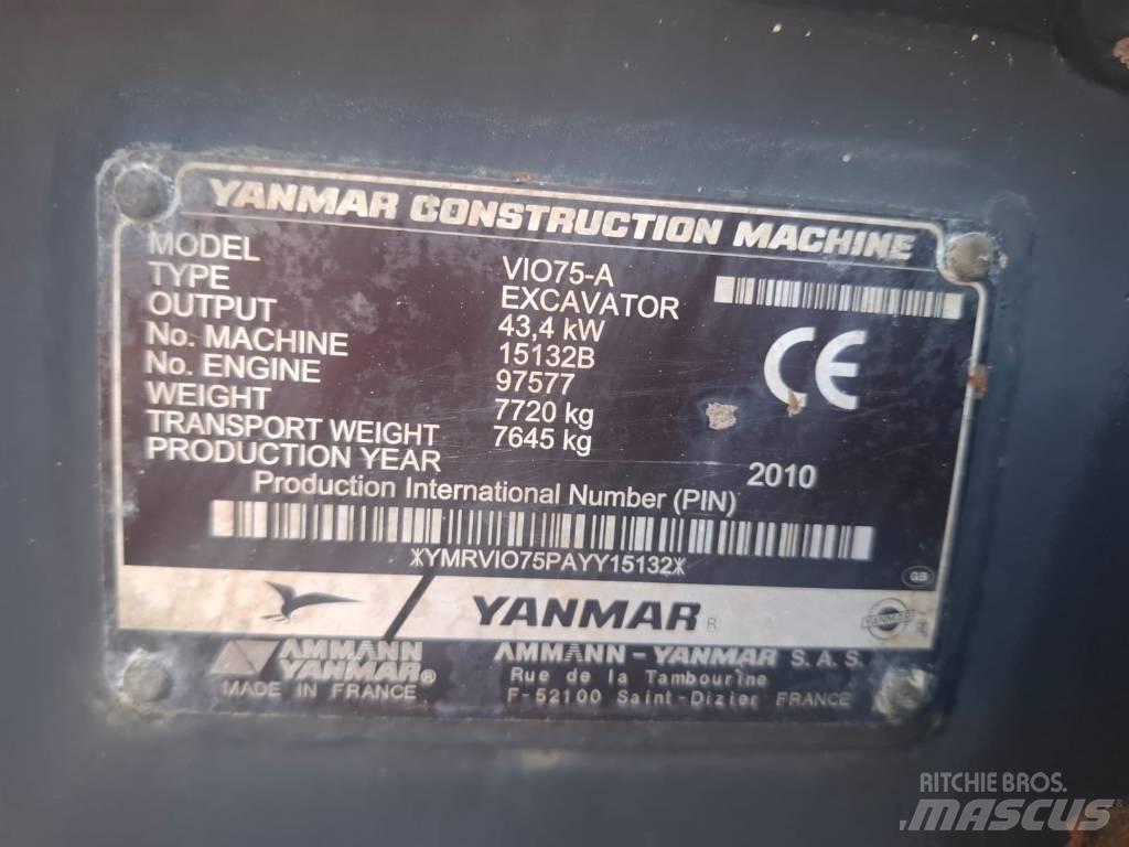 Yanmar Vio 75 A Excavadoras 7t - 12t