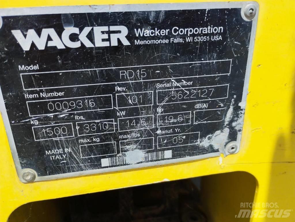 Wacker Neuson RD 15 Rodillos de doble tambor