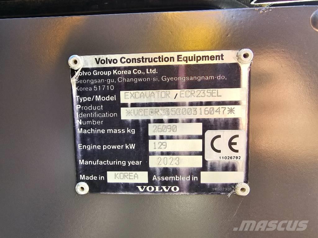 Volvo ECR235EL Excavadoras de cadenas