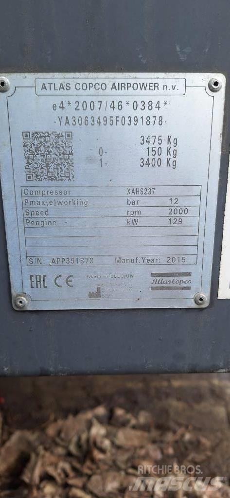 Atlas Copco XAHS237 Compresores