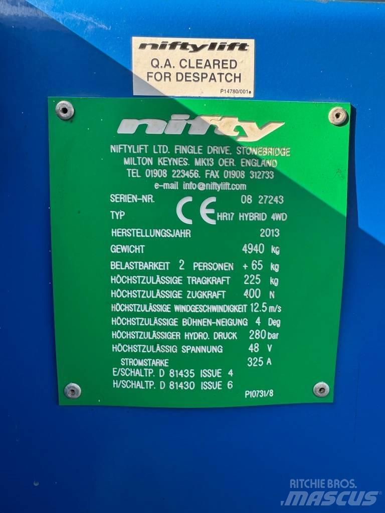 Niftylift HR 17 D E Plataforma de trabajo articulada