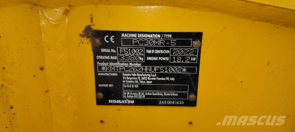 Komatsu PC30MR-5 Mini excavadoras < 7t