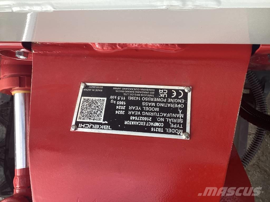 Takeuchi TB 216 Mini excavadoras < 7t