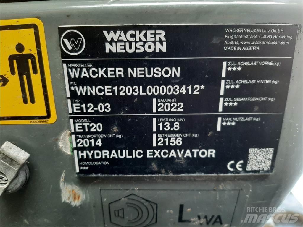 Wacker Neuson ET20 Excavadoras de cadenas