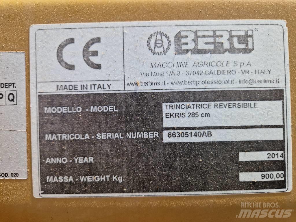 Berti EKR/S 285 Segadoras y cortadoras de hojas para pastos