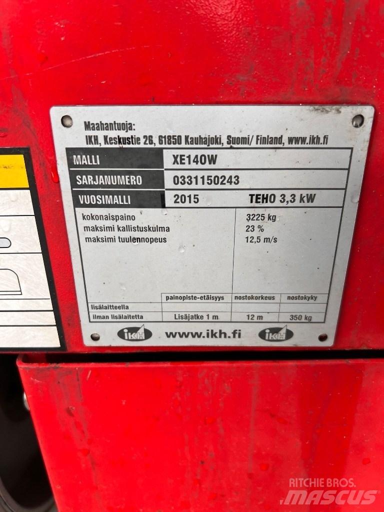 Mantall XE140W Plataformas tijera