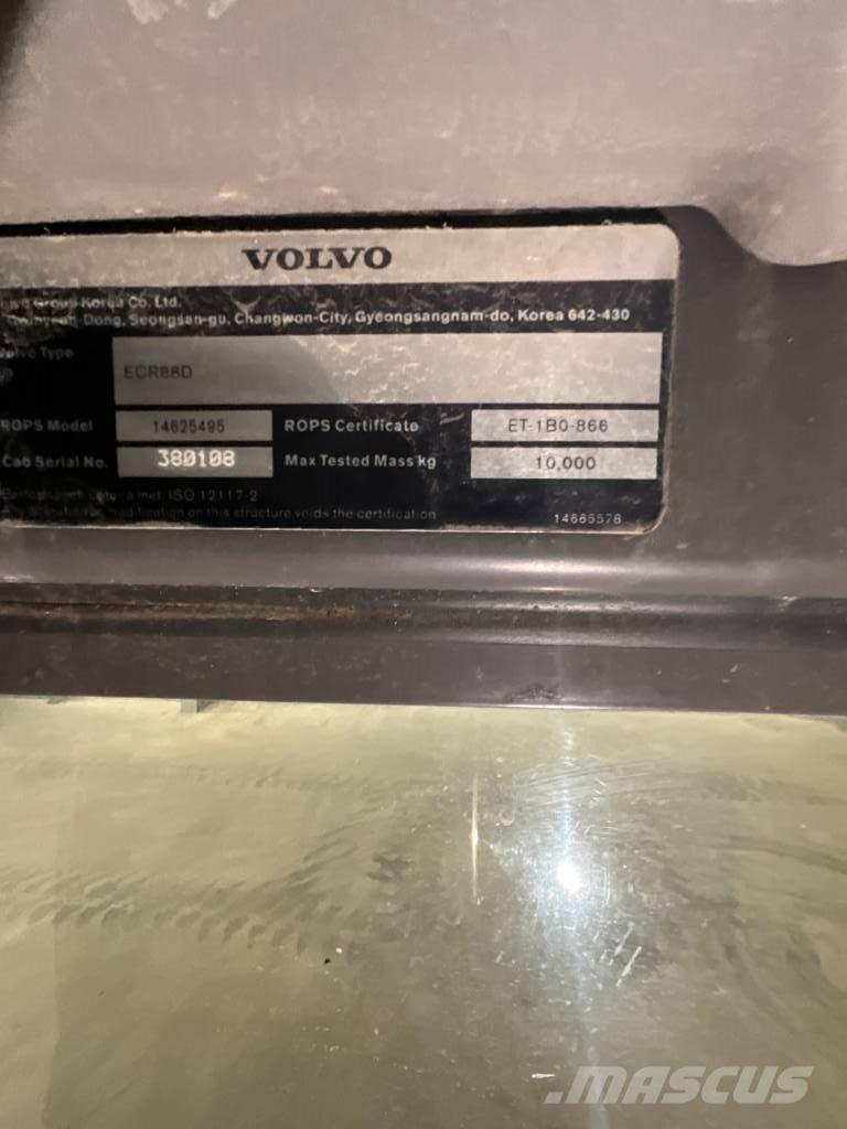 Volvo ECR 88 D Cabinas e interior
