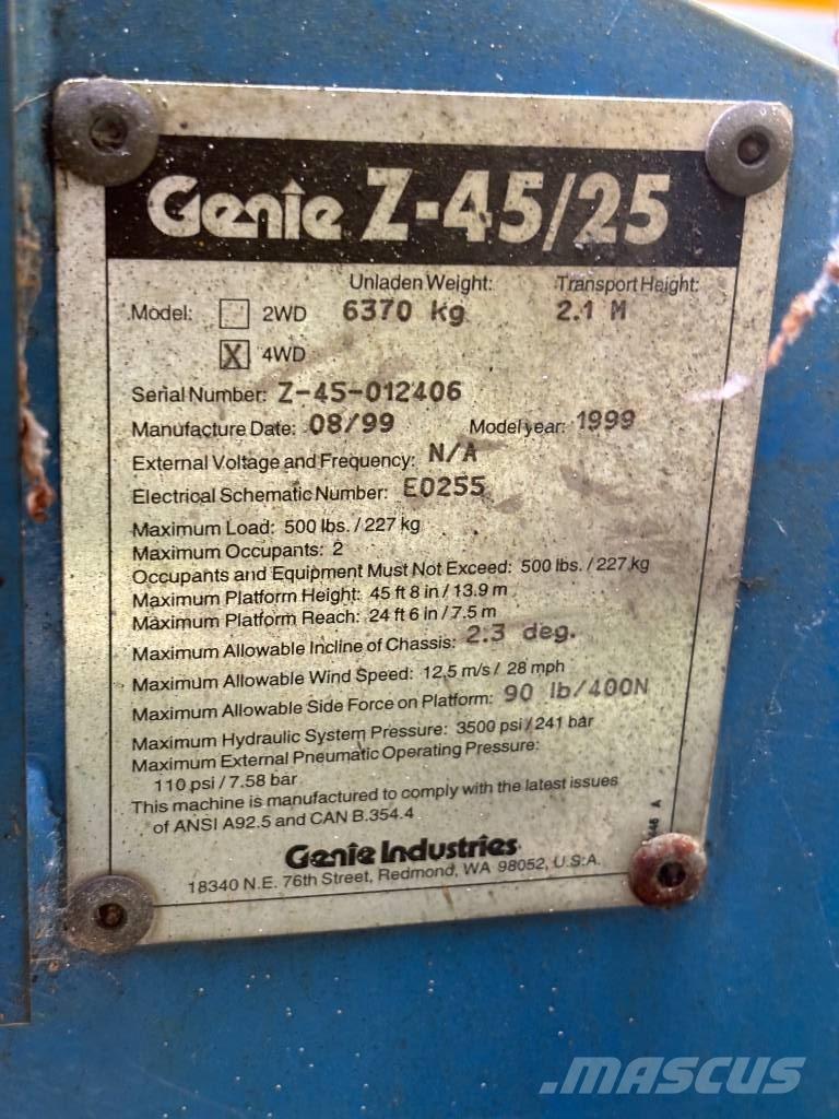 Genie Z 45/25 Plataforma de trabajo articulada