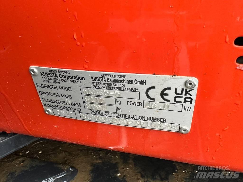 Kubota KX 085-5 2PGL Excavadoras 7t - 12t