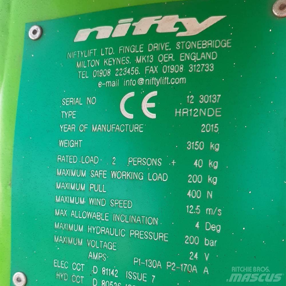 Niftylift HR 12 Plataforma de trabajo articulada