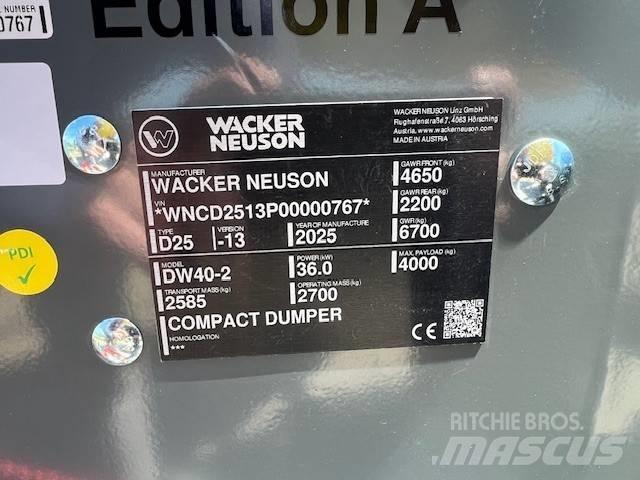 Wacker Neuson DW 40 Dúmpers articulados