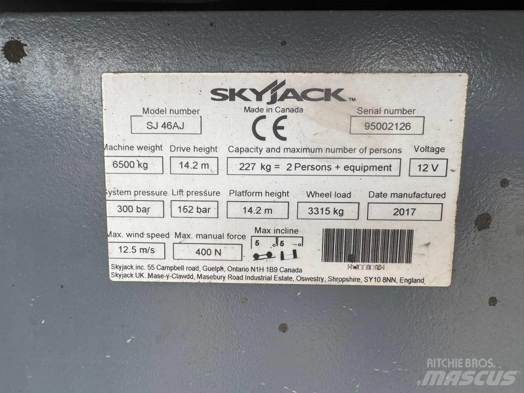 SkyJack SJ 46 AJ Plataforma de trabajo articulada