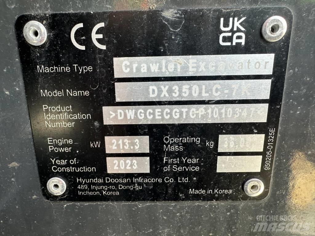 Doosan DX 350 NLC-7 Excavadoras de cadenas