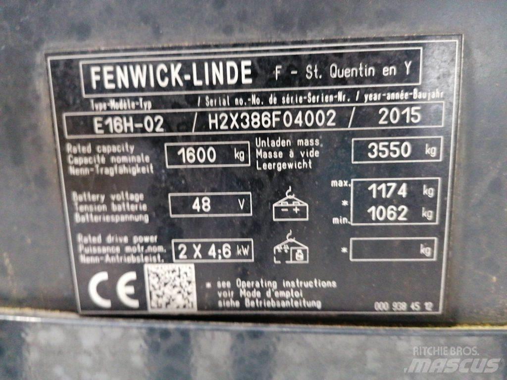 Linde E16H-02 Carretillas de horquilla eléctrica