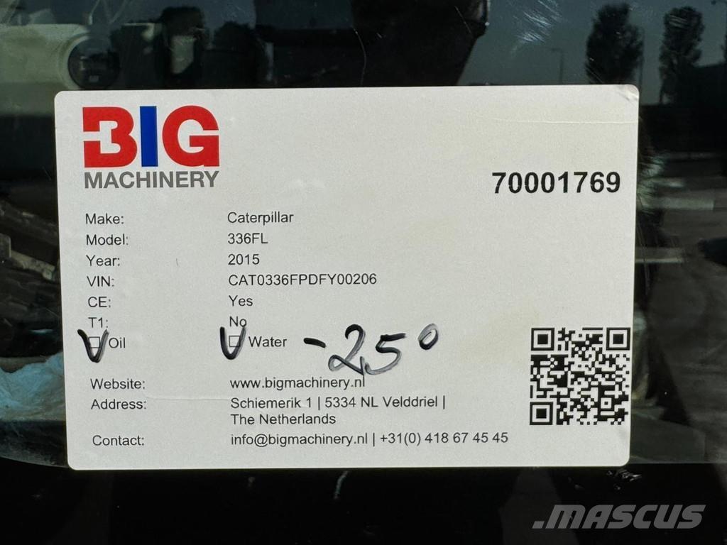 CAT 336FL XE Excavadoras de cadenas