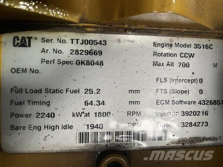 CAT 3516C Piezas de motores marítimos