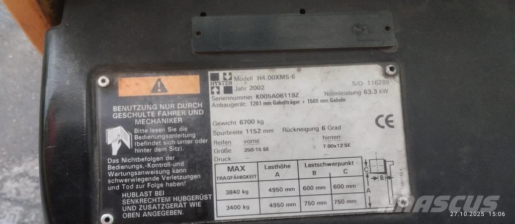 Hyster H4.00XMS-6 Carretillas LPG