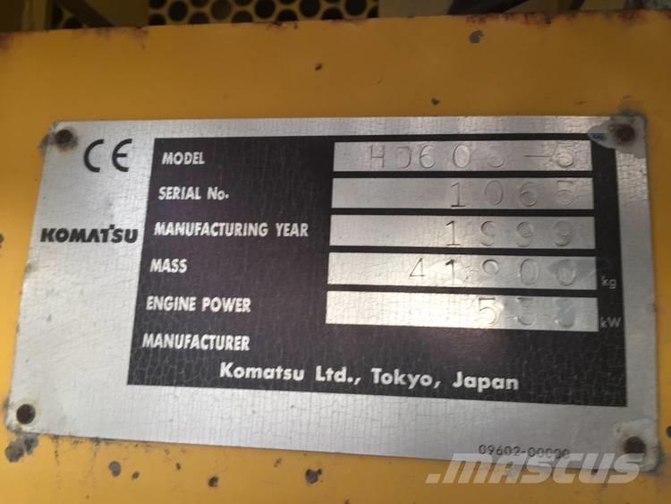 Komatsu HD 605-5 Dúmpers rígidos