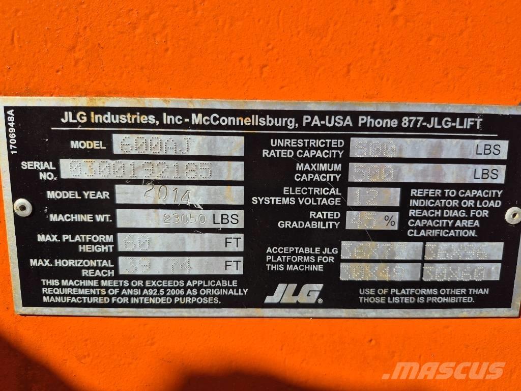 JLG 600 AJ Plataforma de trabajo articulada