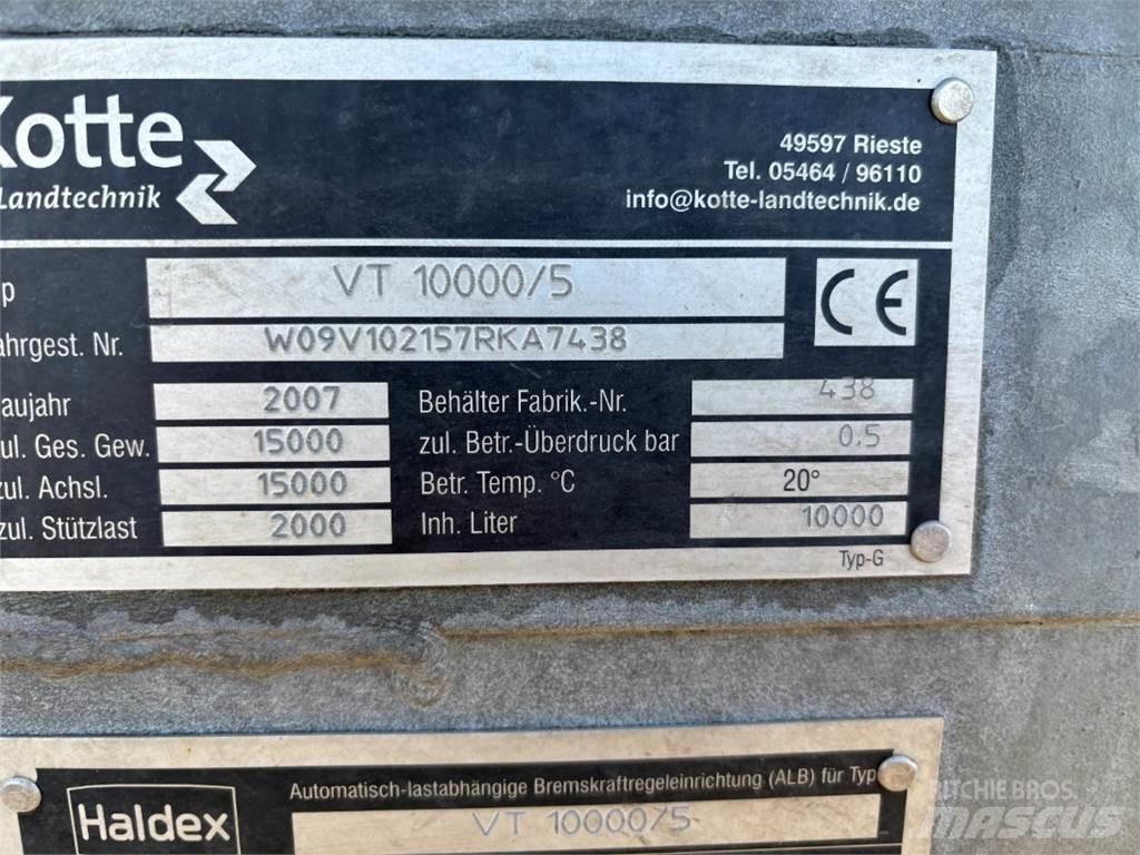 Kotte VT 10000 Remolques esparcidores de estiércol