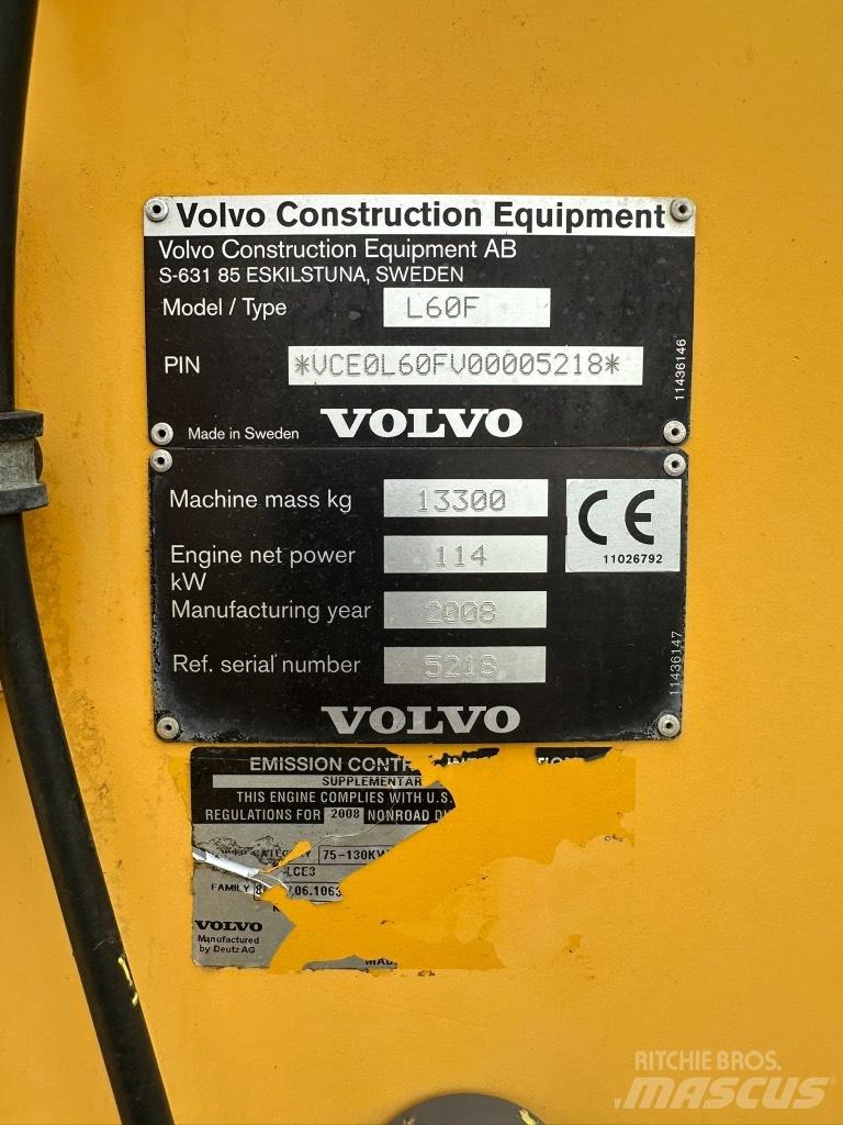 Volvo L60F Cargadoras sobre ruedas