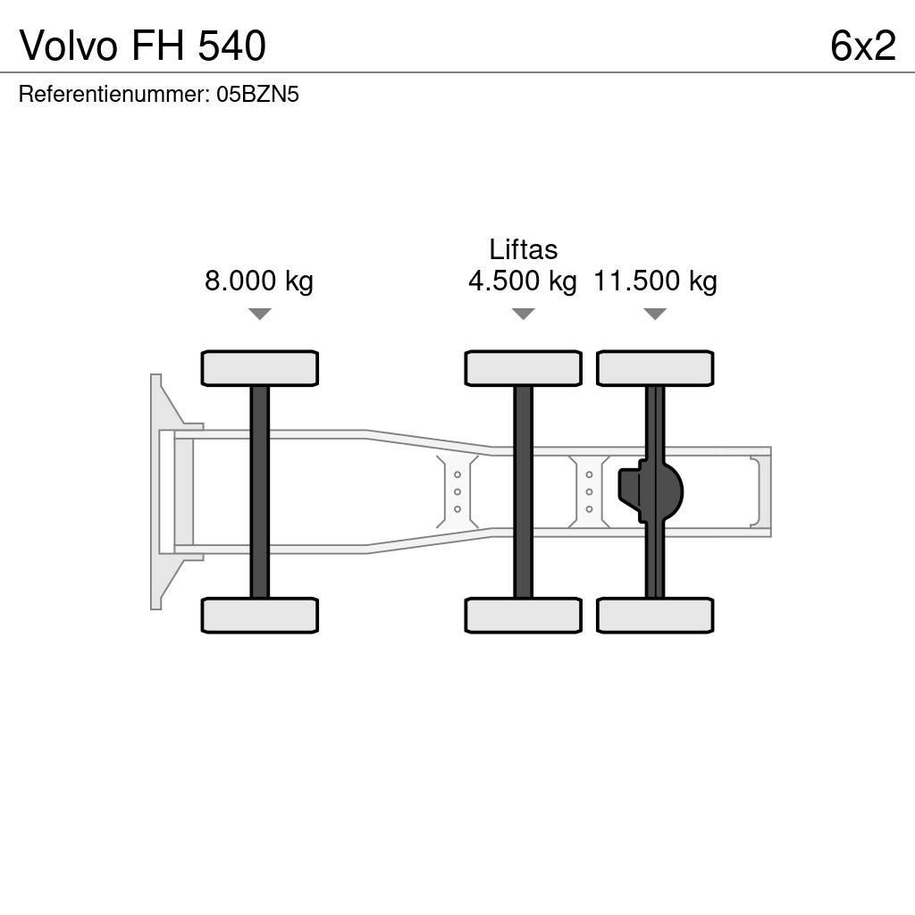 Volvo FH 540 Cabezas tractoras
