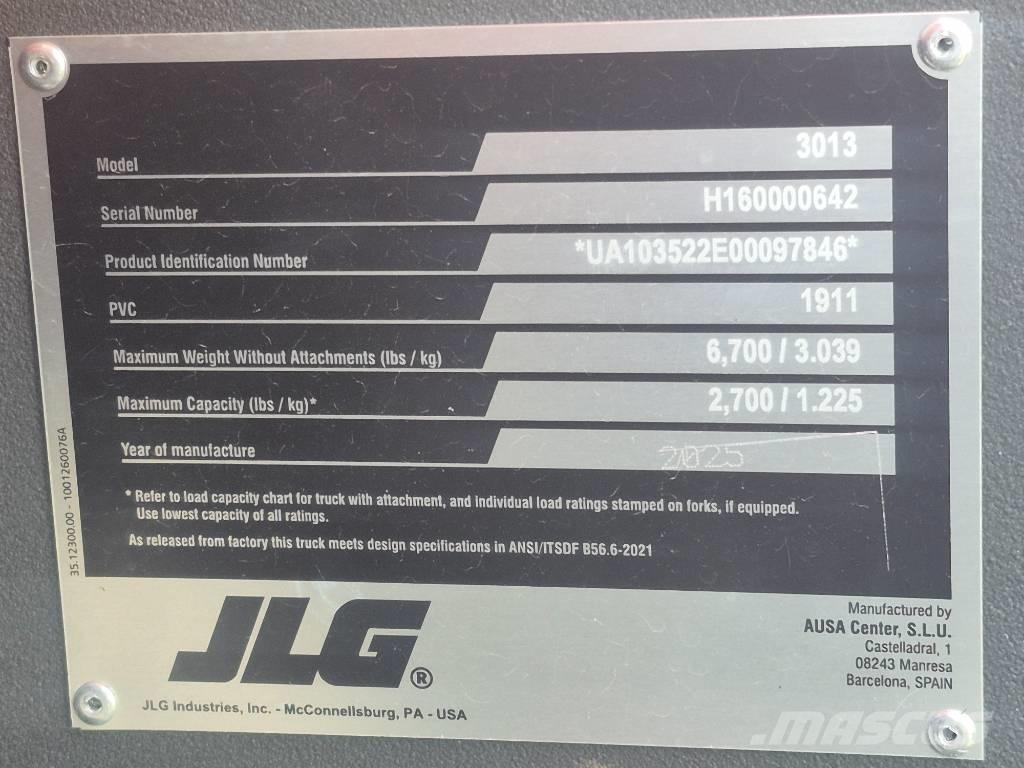 JLG 3013 Carretillas telescópicas