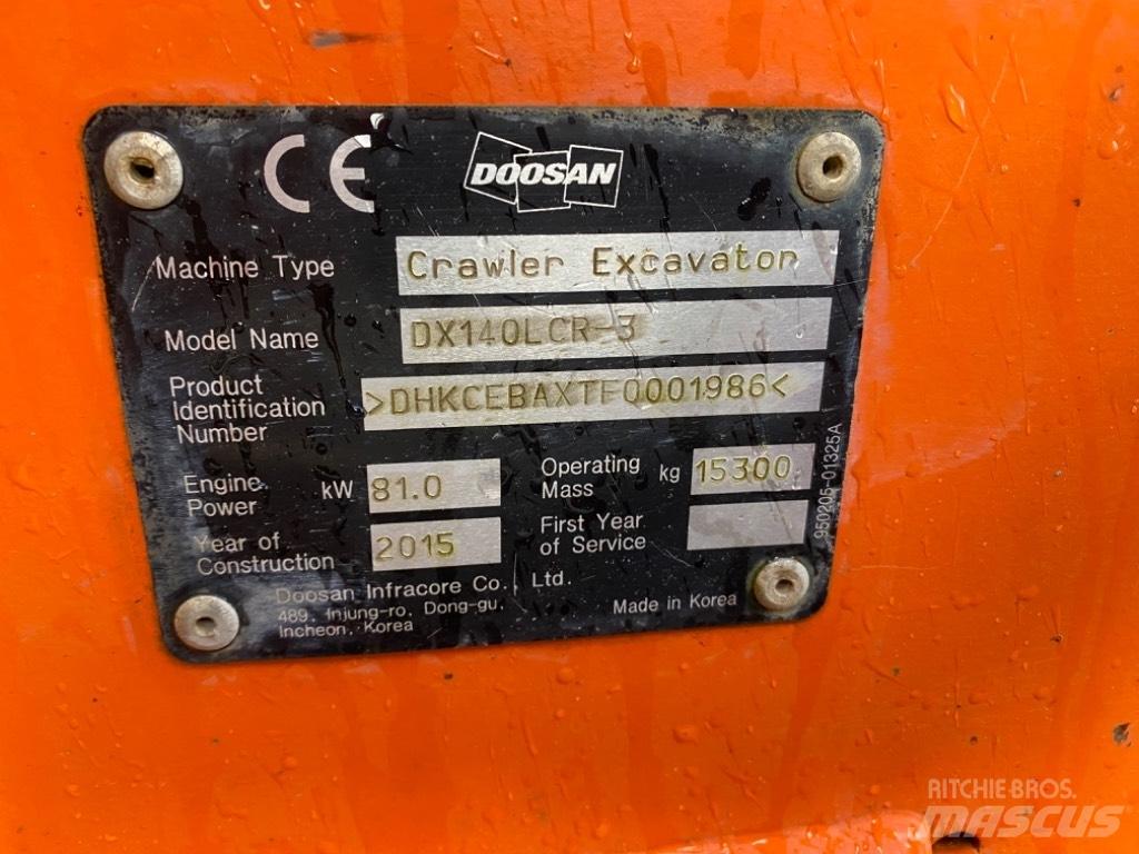 Doosan DX 140 LCR-3 Excavadoras de cadenas