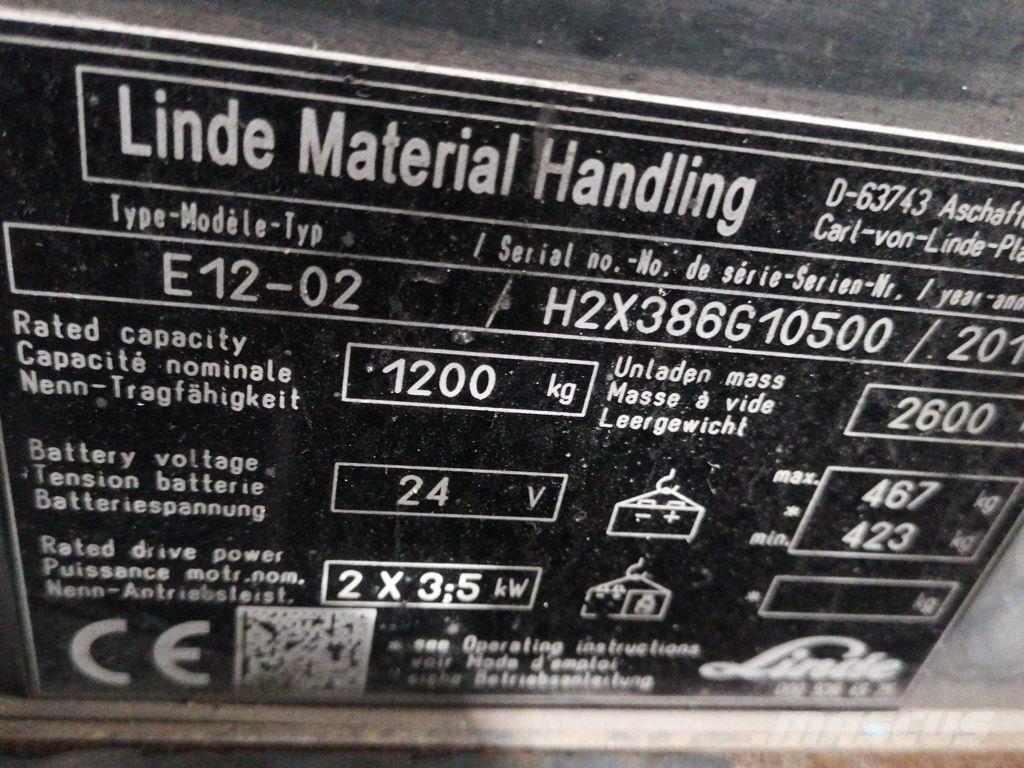 Linde E12-02 Carretillas de horquilla eléctrica