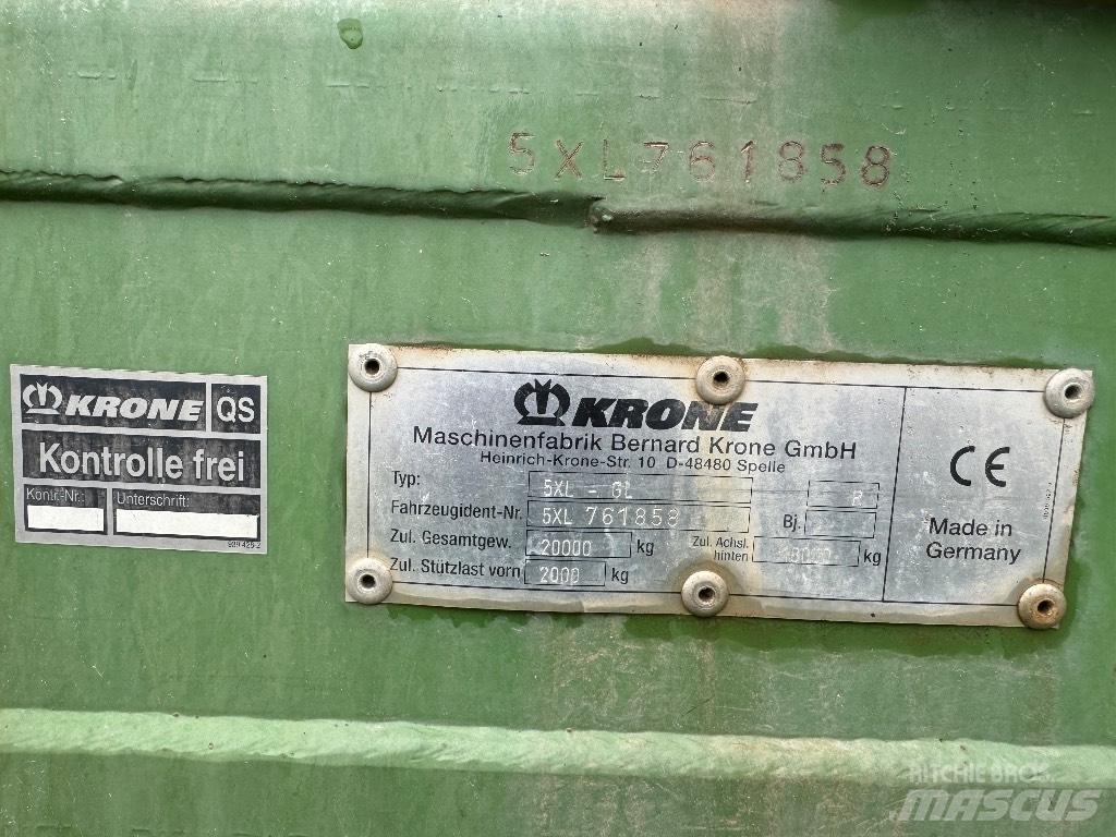 Krone 5 XL GL Remolques autocargadores