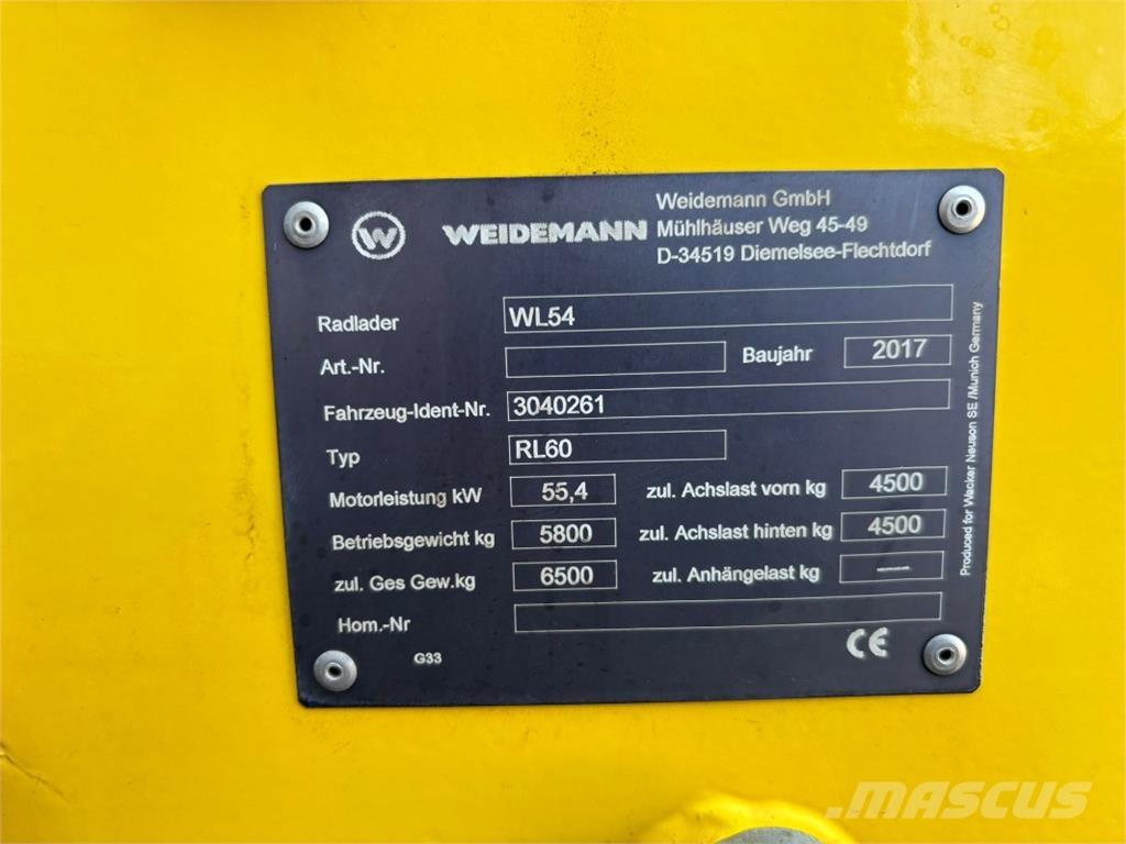 Wacker WL 54 Cargadoras sobre ruedas