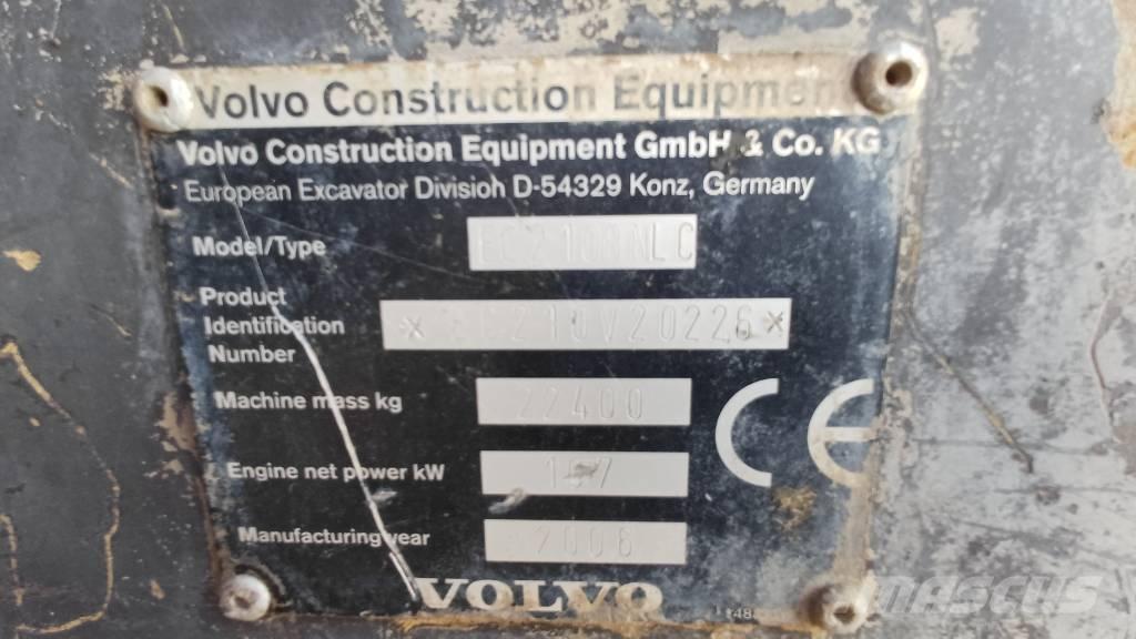 Volvo EC 210 B N LC Excavadoras de cadenas