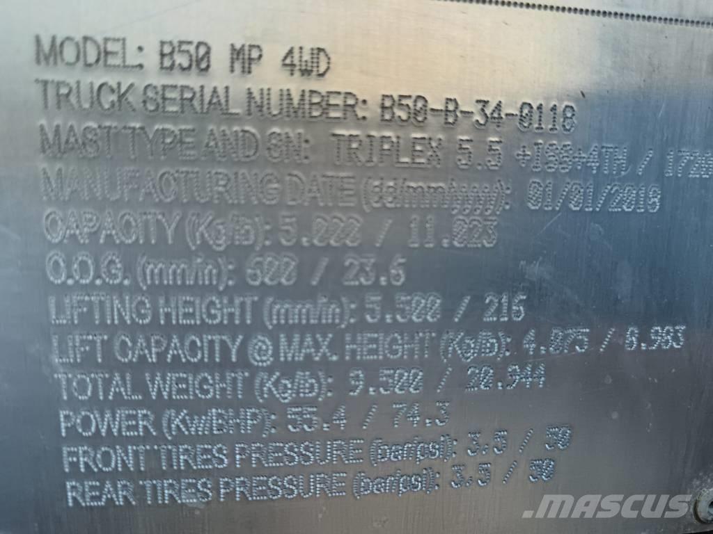 Bomaq B50 MP 4WD Carretillas diesel