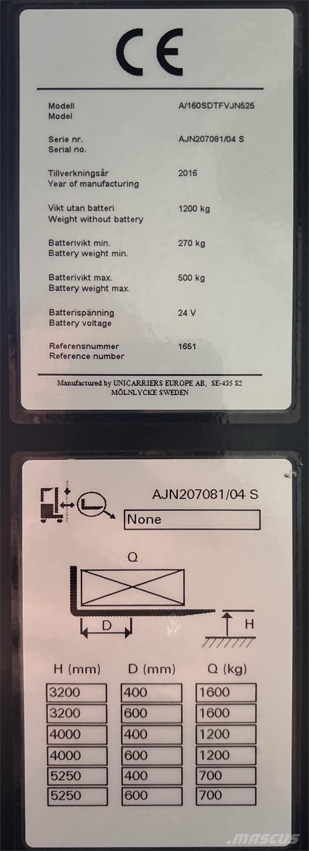Atlet A160 Apiladores eléctricos autopropulsados