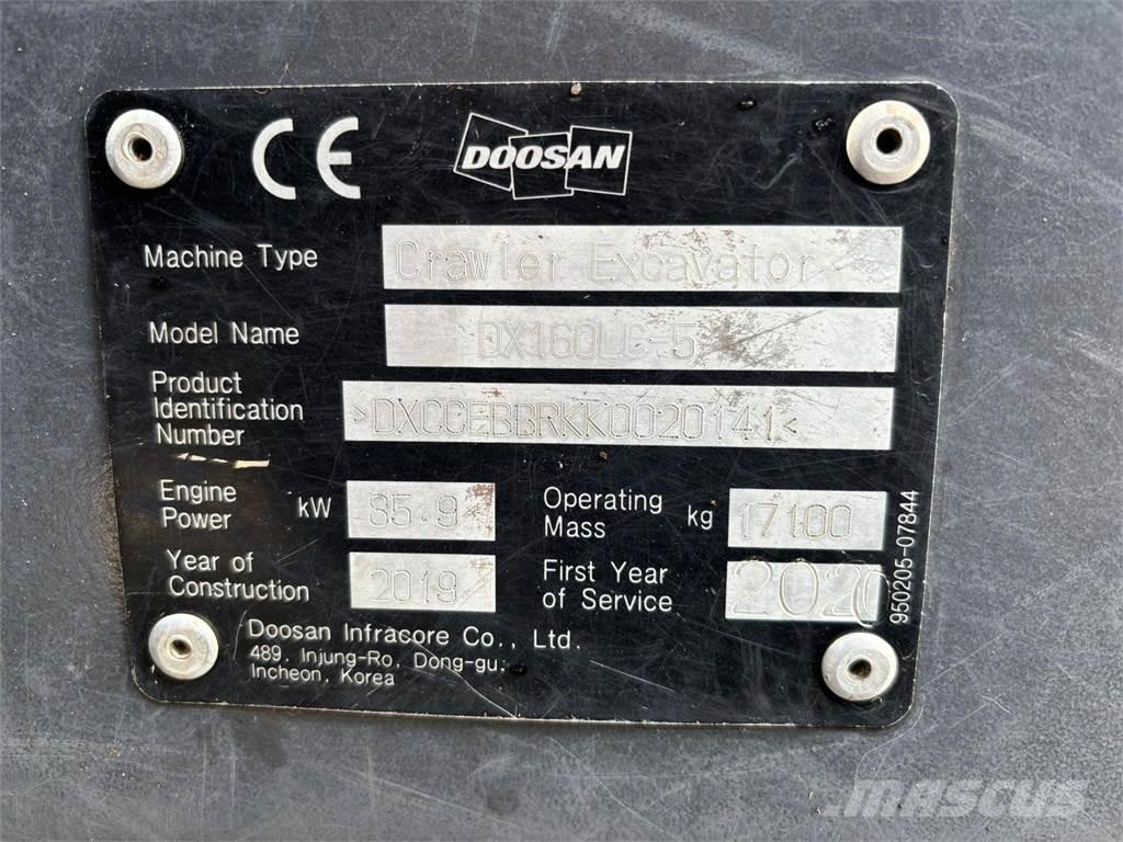 Doosan DX160HLC-5 Excavadoras de cadenas