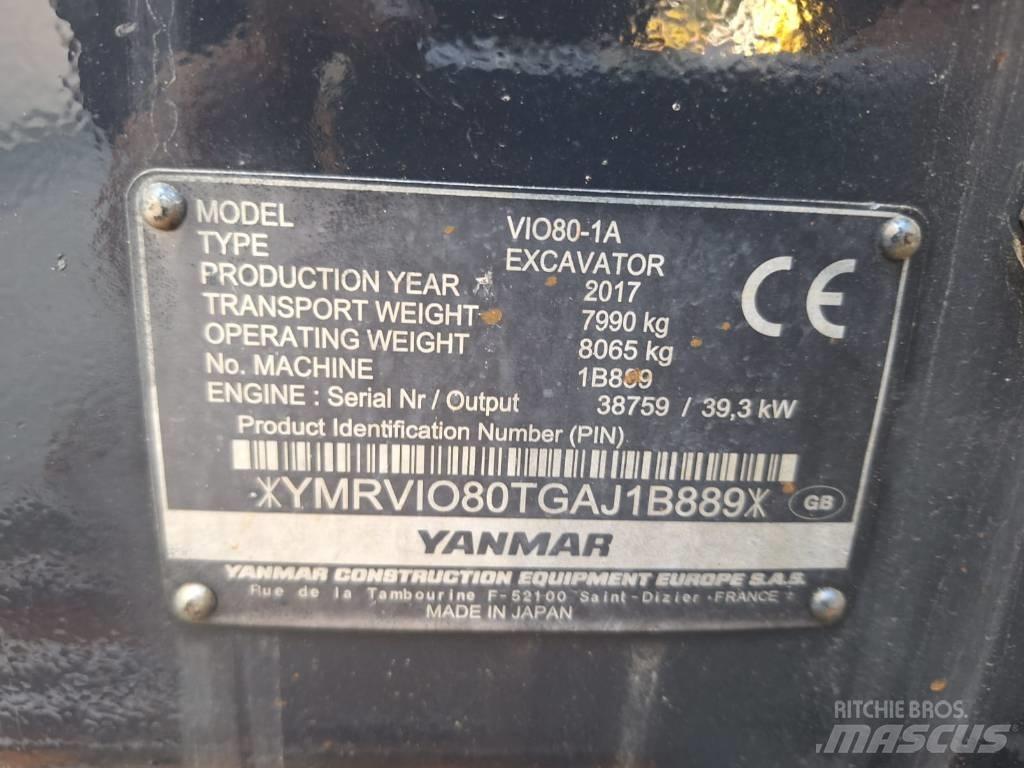 Yanmar Vio 80-1A Excavadoras 7t - 12t