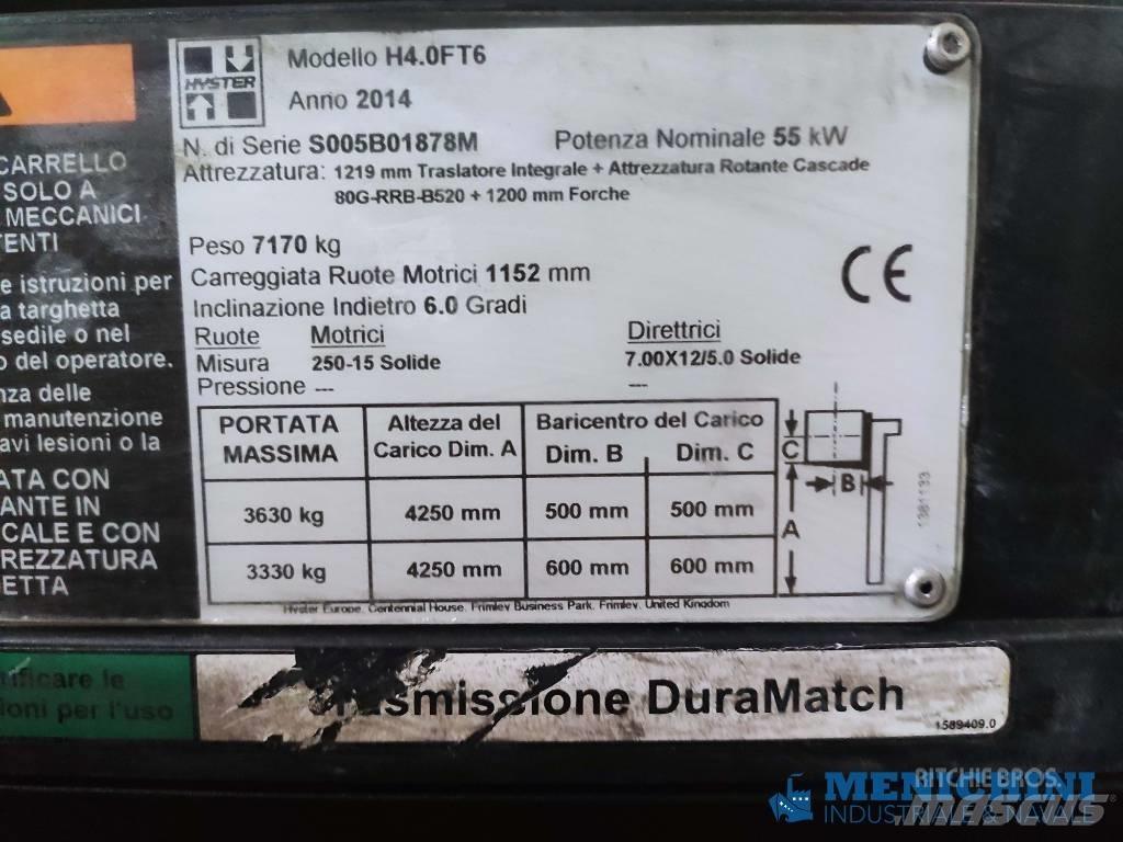 Hyster H 4.0 FT6 Carretillas diesel