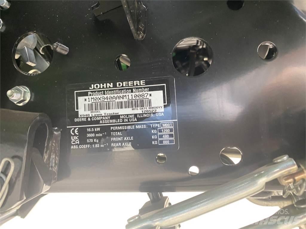John Deere X940 Segadoras