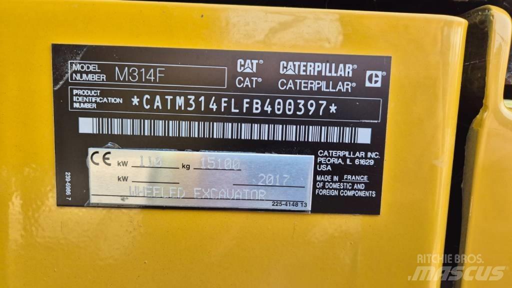 CAT M 314 F Excavadoras de ruedas