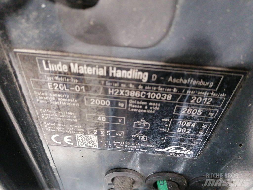Linde E20L-01 Carretillas de horquilla eléctrica