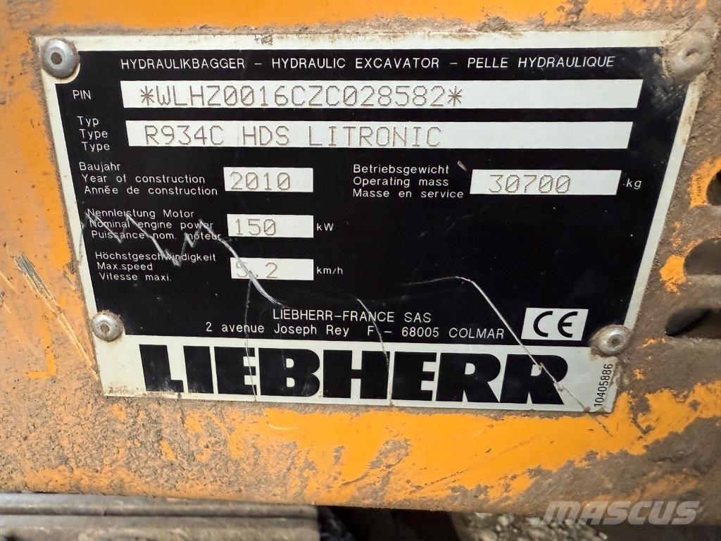 Liebherr R 934 C Excavadoras de cadenas