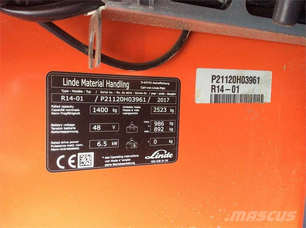 Linde R14 Carretillas retráctiles