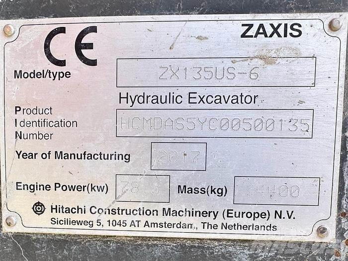 Hitachi ZX135US-6 Excavadoras especiales