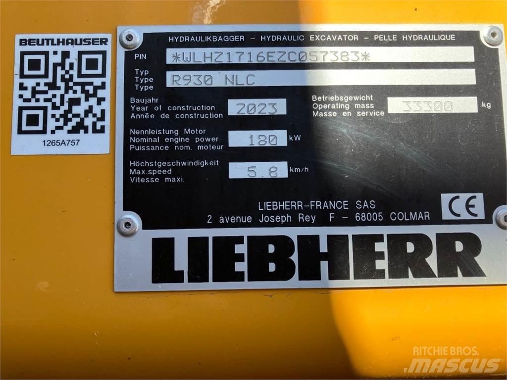 Liebherr R930 Excavadoras de cadenas