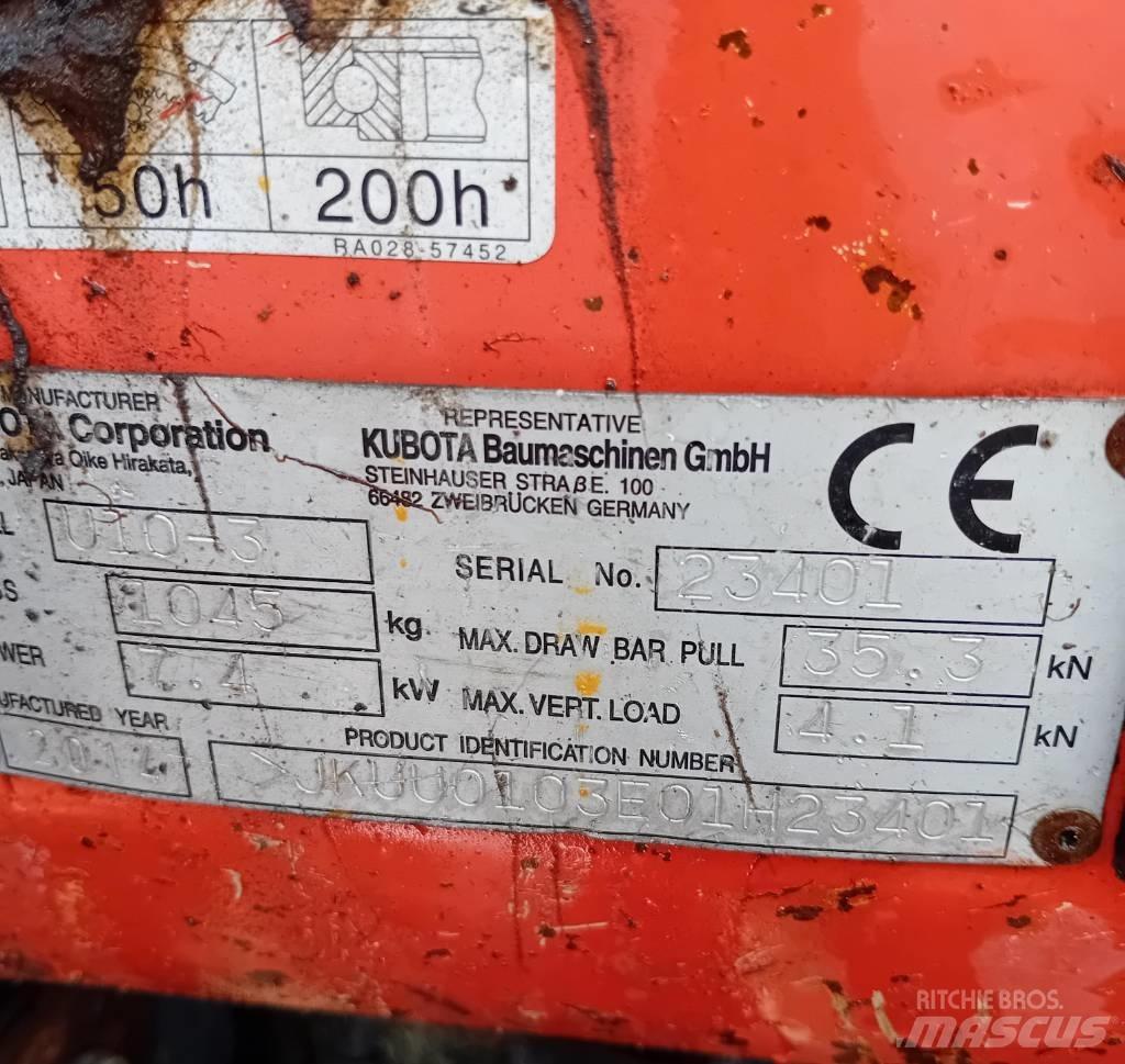 Kubota U 10-3 Mini excavadoras < 7t