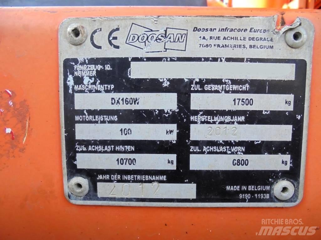 Doosan DX 160 W Excavadoras de ruedas