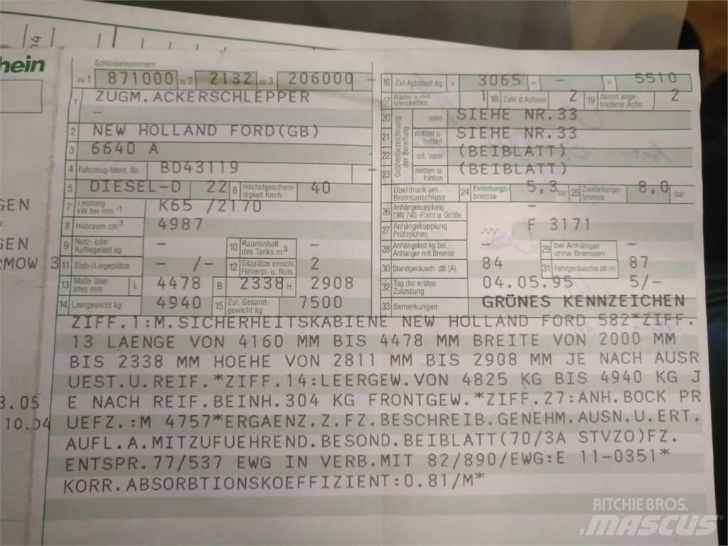 Ford 6640 Tractores