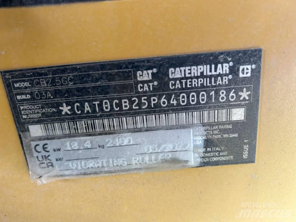 CAT CB 2.5GC Rodillos de doble tambor