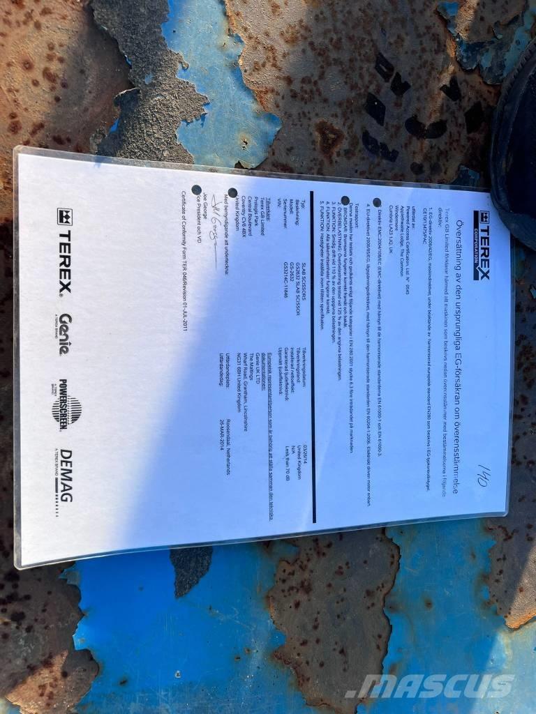 Genie GS 2632 Plataformas tijera