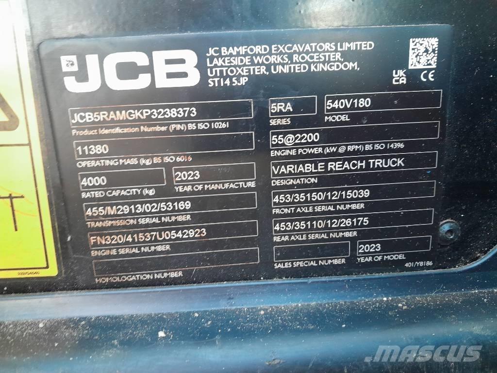 JCB 540.180 Carretillas telescópicas
